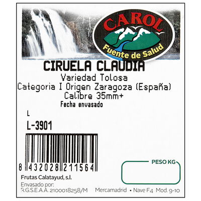 Ciruela claudia bandeja 400g