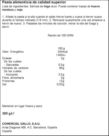 Pasta de Disney Mickey & Friends Gallo 300g