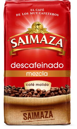 Caf&eacute; molido descafeinado Saimaza 250g mezcla