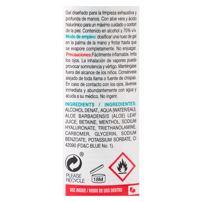 Gel higienizante Azalea 200ml para manos con 70% de alcohol