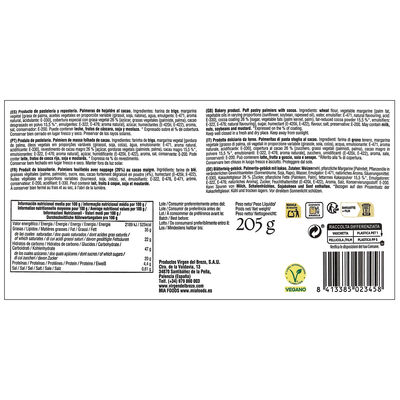 Mini palmeritas Virgen Brezo 175g Cacao