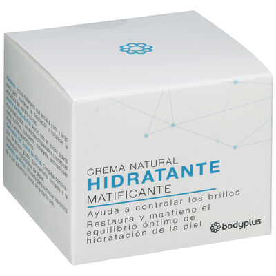 Crema natural hidratante matificante Bodyplus 50ml
