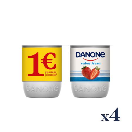 Yogur Danone pack 4 fresa