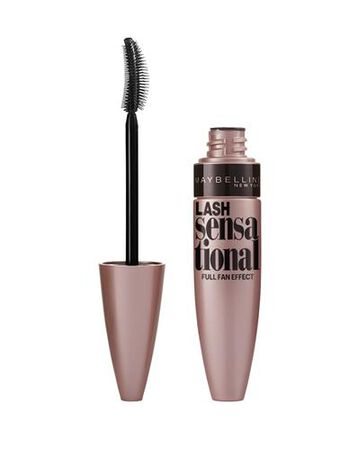 Máscara de pestañas Maybelline lash sensational intense black pearl efecto abanico