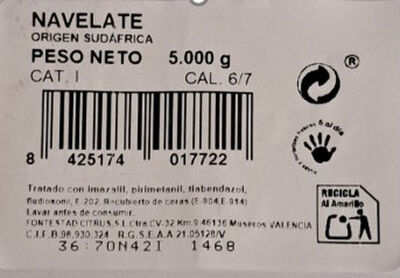 Naranja de zumo malla 5kg