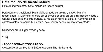 Caf&eacute; molido natural Marcilla 2x500g