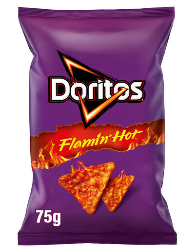 Snack de maíz picante flamin hot Doritos 75g
