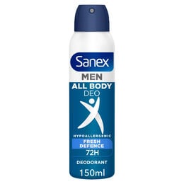 Desodorante todo el cuerpo Freshness SANEX, spray 150 ml