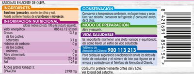 Sardinas en aceite de oliva Alipende 2 unidades 85g