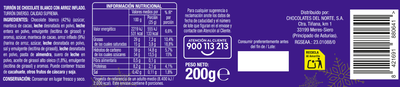 Turr&oacute;n de chocolate crujiente blanco sin gluten Alipende 200g