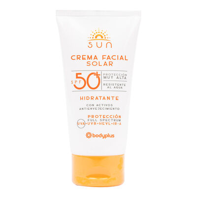 Crema solar facial Bodyplus FPS 50+
