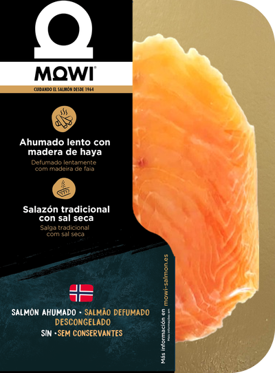 Salmón noruego ahumado Mowi 200g
