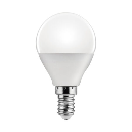 Bombilla Led esférica e14 plástico TM p45 6W fría