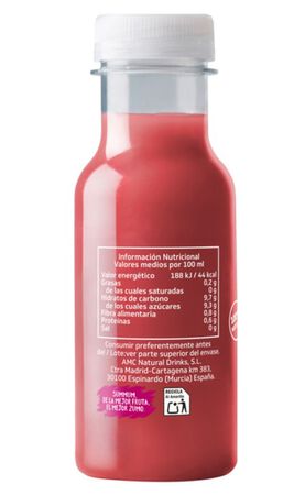 Smoothie frambuesa,fresa y pl&aacute;tano 250ML