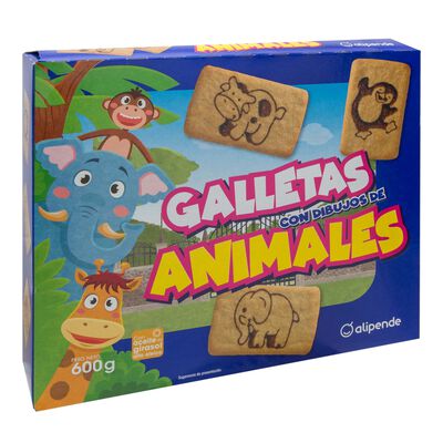 Galleta Alipende 600g con dibujos de animales