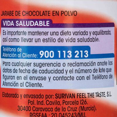 Sirope Alipende 300g chocolate
