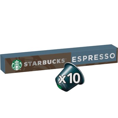 Caf&eacute; espresso roast intensidad 11 Starbucks 10 c&aacute;ps