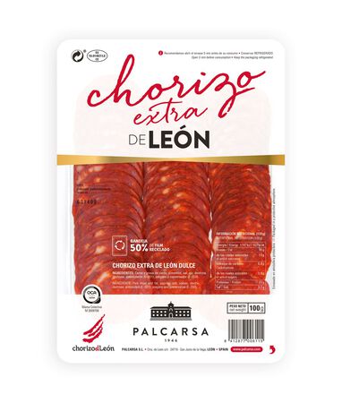 Chorizo de le&oacute;n Palcarsa 100g en lonchas