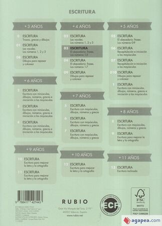 Cuaderno Escritura Rubio Nº03