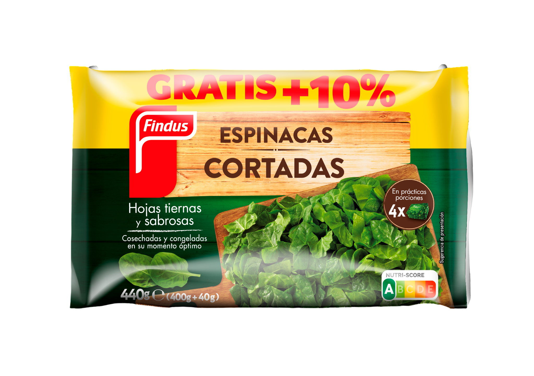 Espinacas cortadas Findus 400g