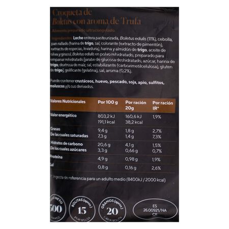 Croquetas La Culinaria boletus trufa 300g
