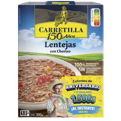 Lentejas con chorizo Carretilla 300g