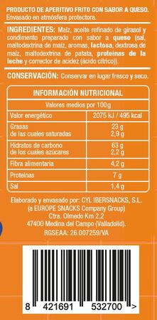 Snack ma&iacute;z tortilla chips tex mex Alipende 150g