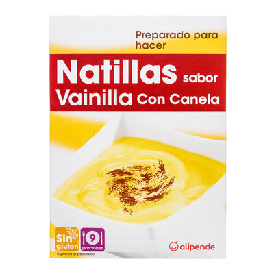 Preparado para hacer natillas sabor vainilla y canela Alipende 3 unidades