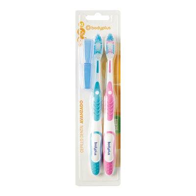 Cepillo Dental Bodyplus Pack 2 Avanzado Suave