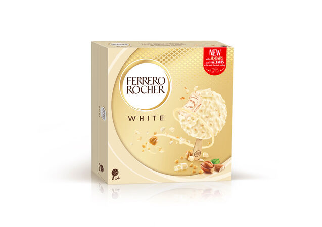 Helado Ferrero Rocher 4 uds white