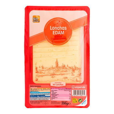 Queso edam en lonchas Alipende 200g