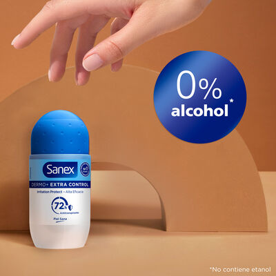 Desodorante Roll-On Sanex Dermo+ Extra Control 72-Horas Antitranspirante 50ml