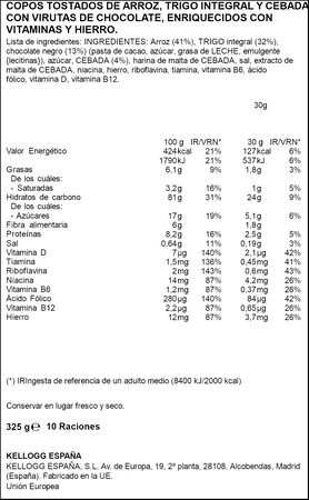 Cereales con chocolate negro Special K 325g