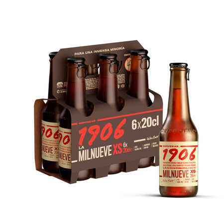 Cerveza rubia 1906 botella 20cl pack 6