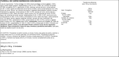 Flautas carne barbacoa con bacon La Broche 260g