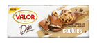 Tableta Dúo chocolate Leche y Blanco cookies Valor 170g