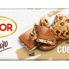 Tableta Dúo chocolate Leche y Blanco cookies Valor 170g