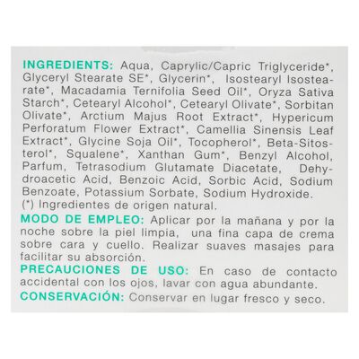 Crema facial natural Bodyplus 50ml piel mixta