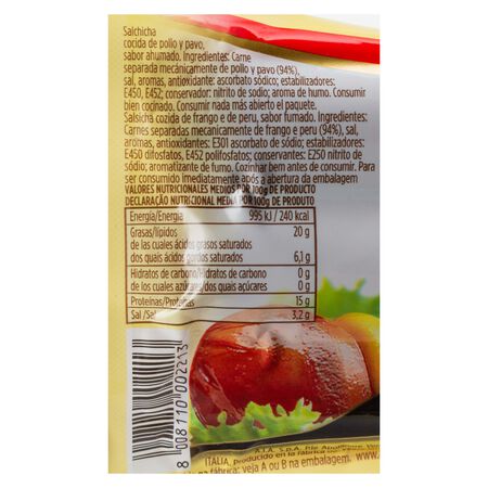 Salchichas clásica Aia wudy 250g