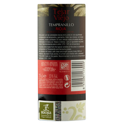 Vino tinto DO Rioja Tejar Viejo