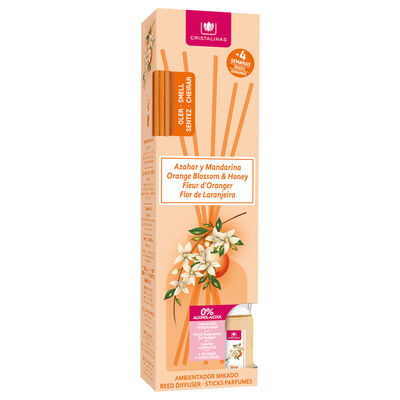 Ambientador mikado Cristalinas 30ml azahar y mandarina