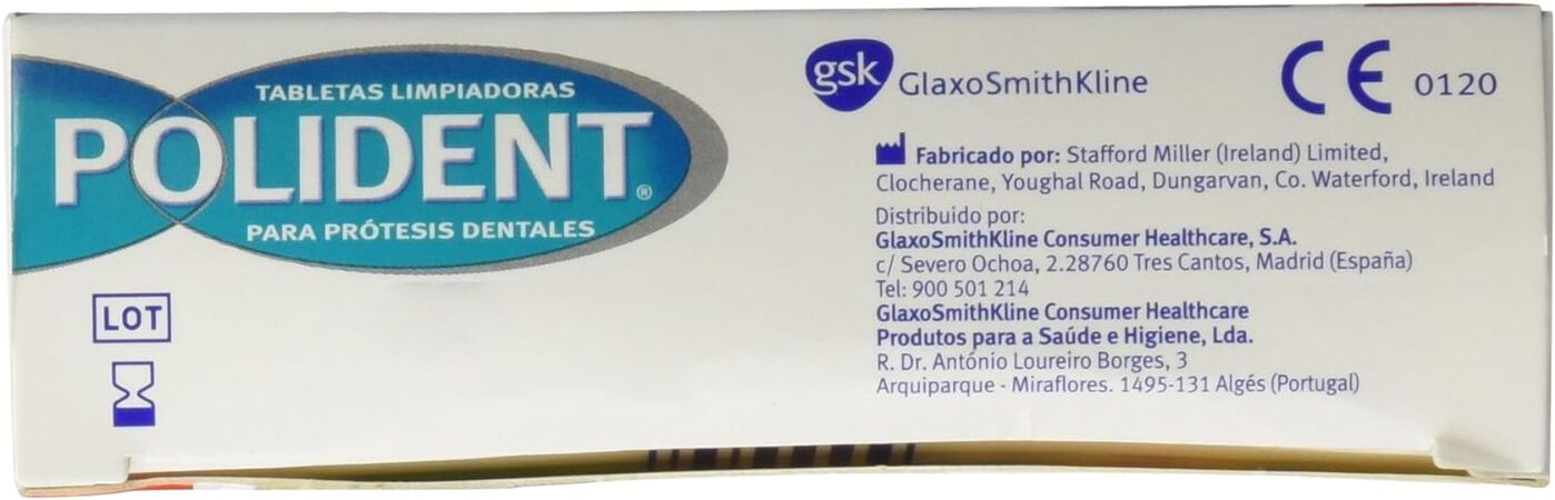 Desinfectante prótesis dental Polident 30 unidades Oxígeno activo