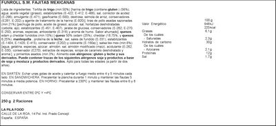 Fajitas mexicanas La Broche 250g