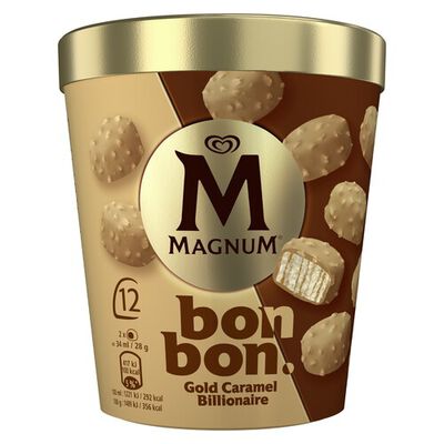 Helado Magnum Bonbon 12u Gold Caramel