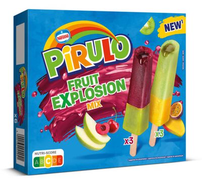 Helado pirulo fruit explosion mix Nestle 6 unidades