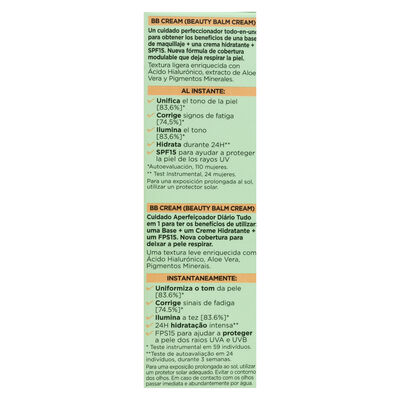 Crema facial Garnier skinactive 50ml BB Cream hidratante tono medio