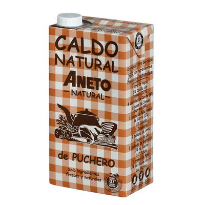 Caldo natural puchero con carnes y verduras Aneto 1l