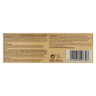 Mascarilla capilar intensiva Pantene 300ml repara & protege