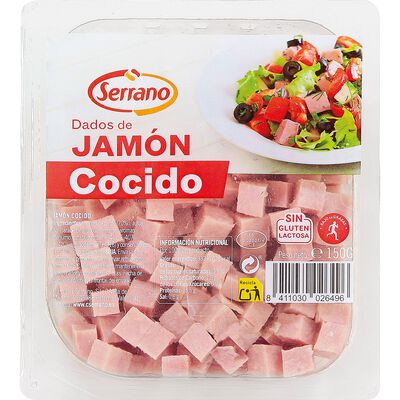 Dados Jam&oacute;n Cocido Serrano 150G Sin Gluten