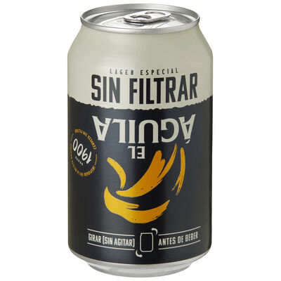 Cerveza sin filtrar Aguila Bote 33cl